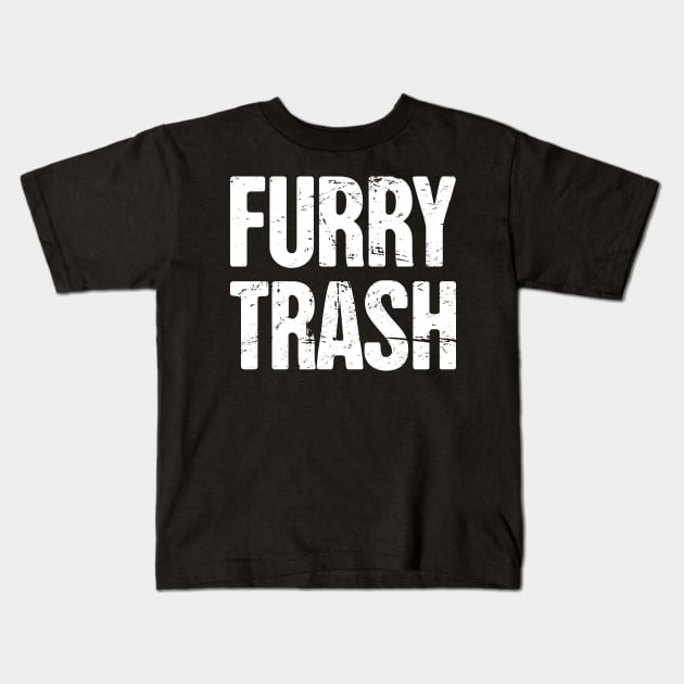 Funny Anthro Furry Fandom Fursuit Con Gift Kids T-Shirt by MeatMan